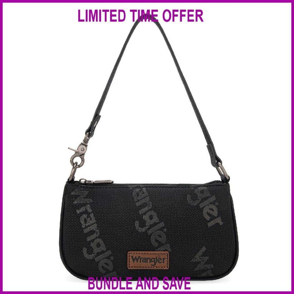 Retro 90s Denim Hobo Shoulder Bag with Multiple Compartments